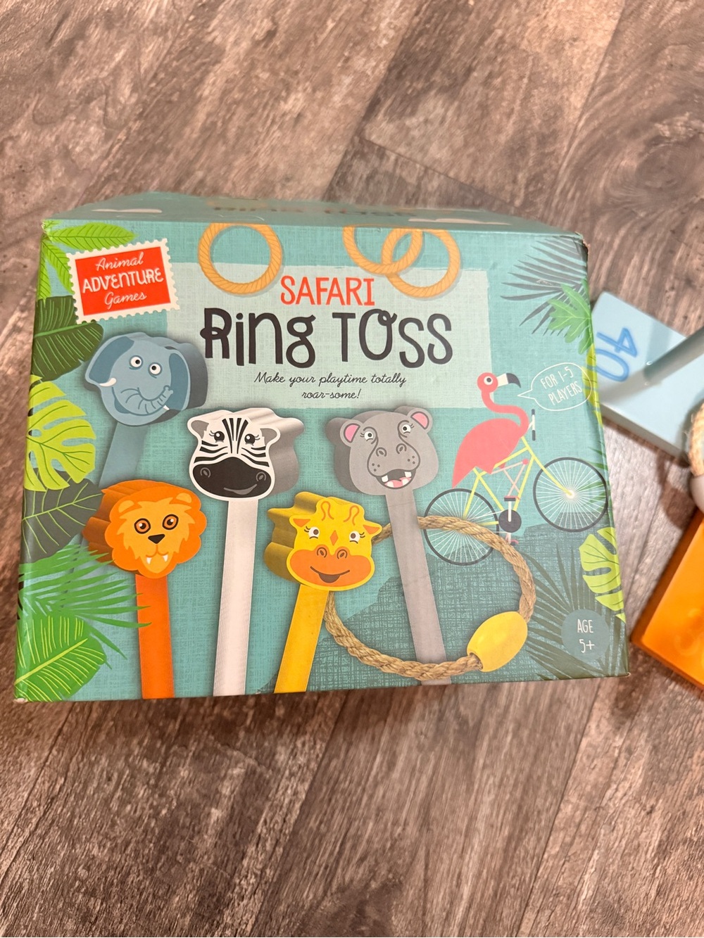Animal adventure games safari ring toss game kids age 5+ like new